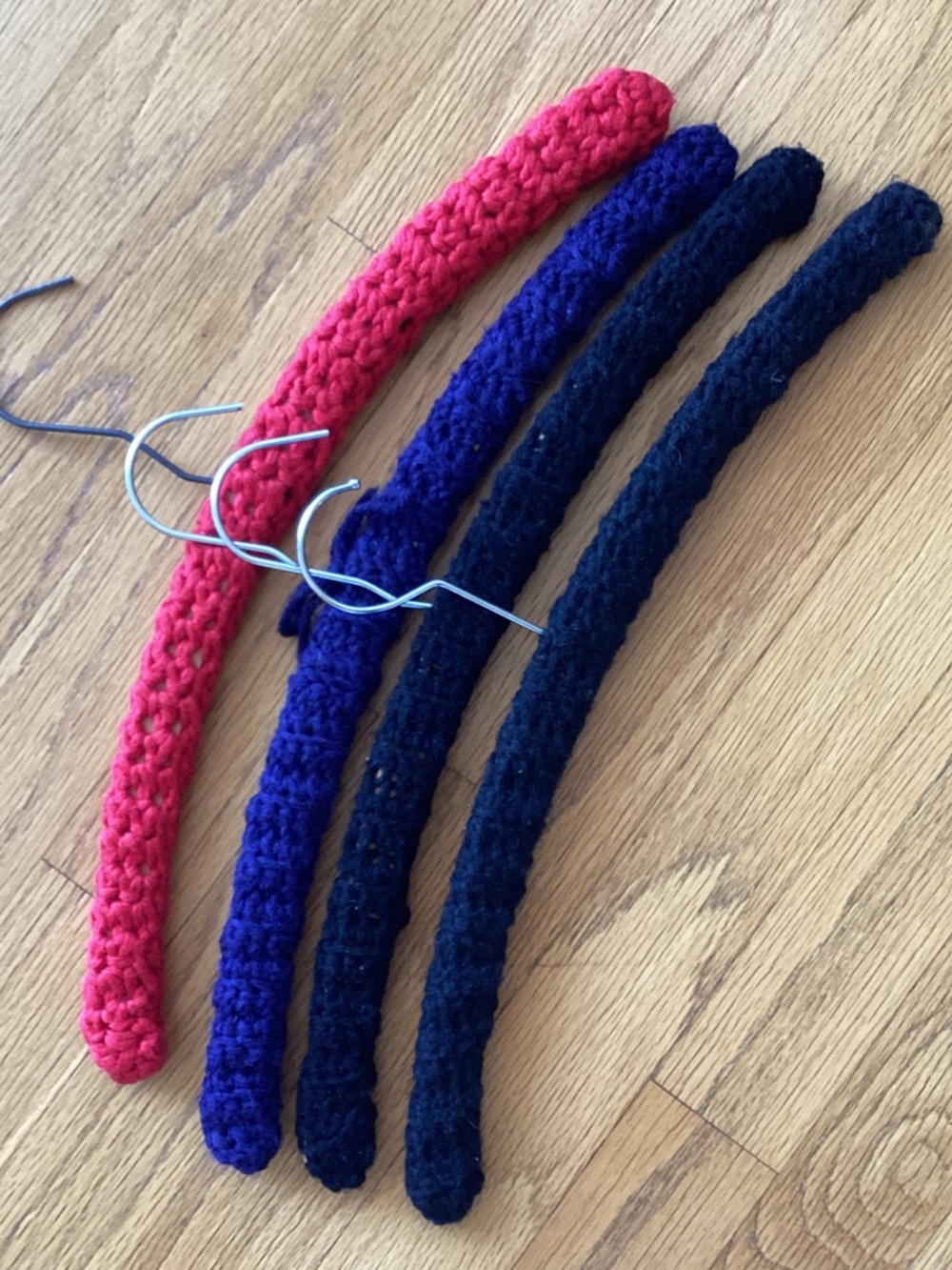Vintage hand Crocheted Hangers